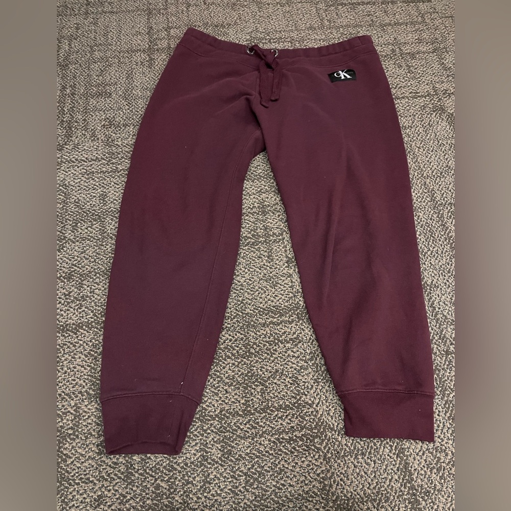 Calvin Klein Kids' Maroon Joggers